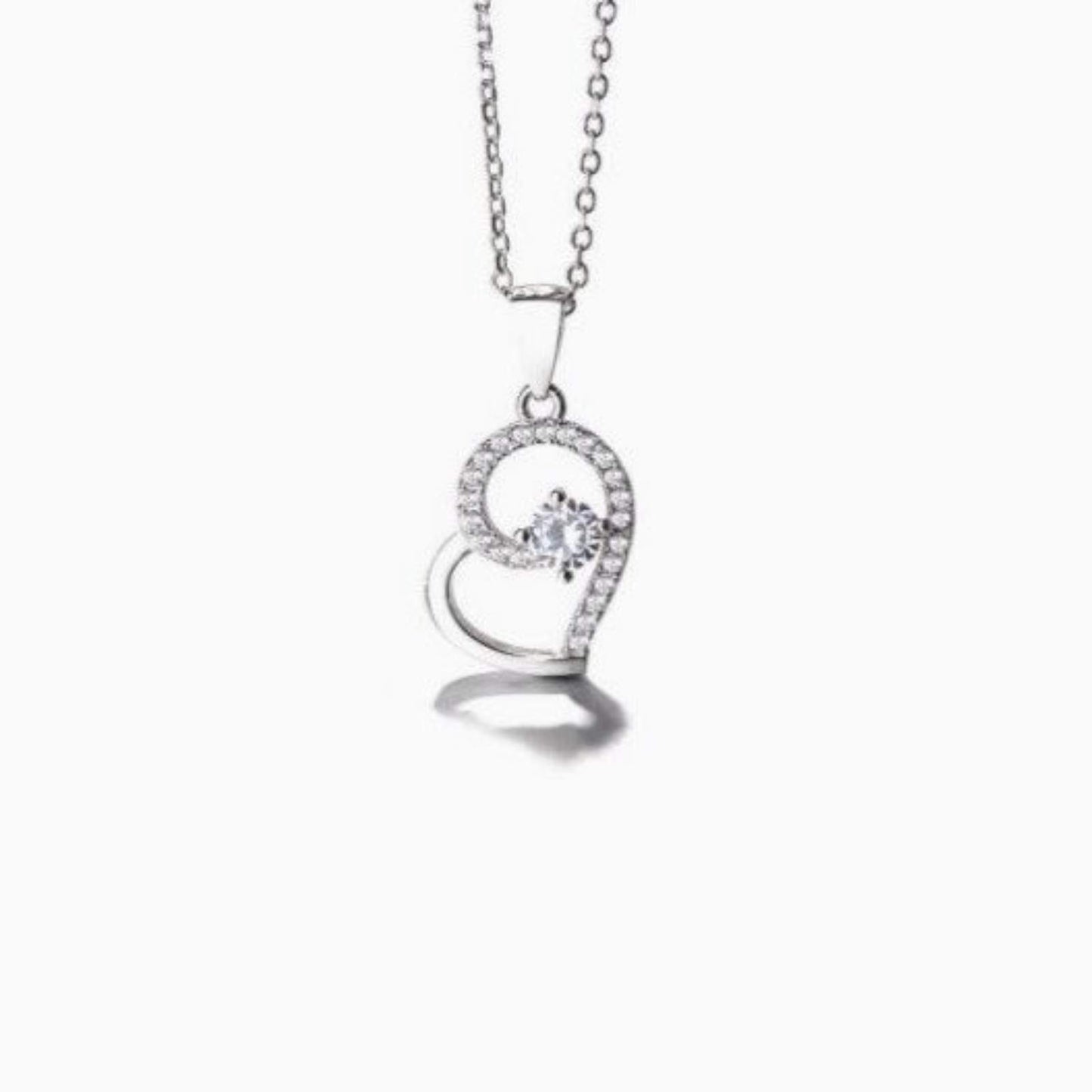 Suave Diamond Heart Necklace